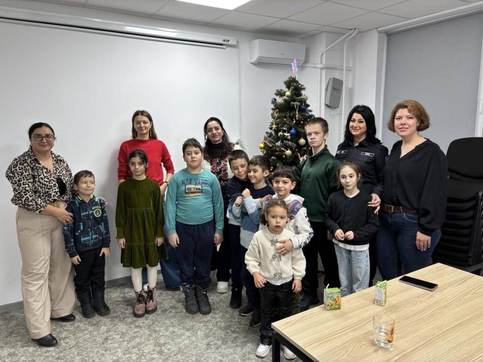 Spiritul Crăciunului, trăit împreună: activitate de incluziune pentru copiii refugiați, migranți și din comunitatea locală din Cahul