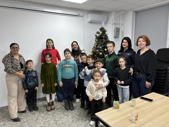 Spiritul Crăciunului, trăit împreună: activitate de incluziune pentru copiii refugiați, migranți și din comunitatea locală din Cahul