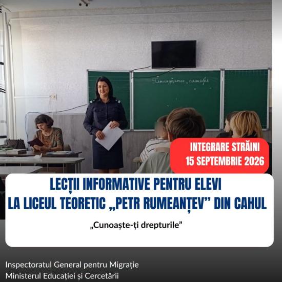 „Cunoaște-ți drepturile”: elevii din Cahul au discutat despre drepturi, incluziune și respect reciproc
